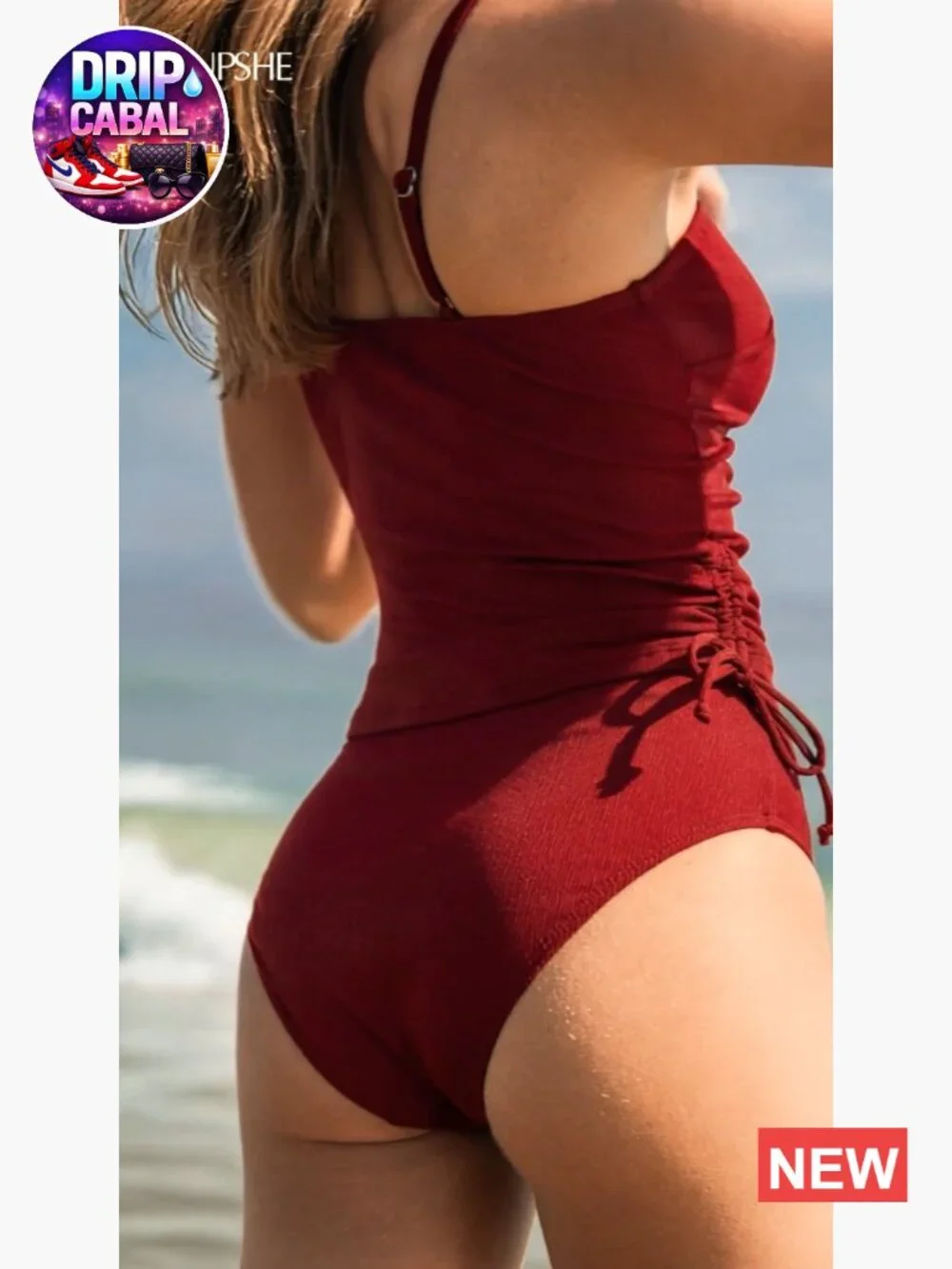 Women's Tankini Set Two Piece Swimsuit Ruched Drawstring High Waisted Bottom Rib